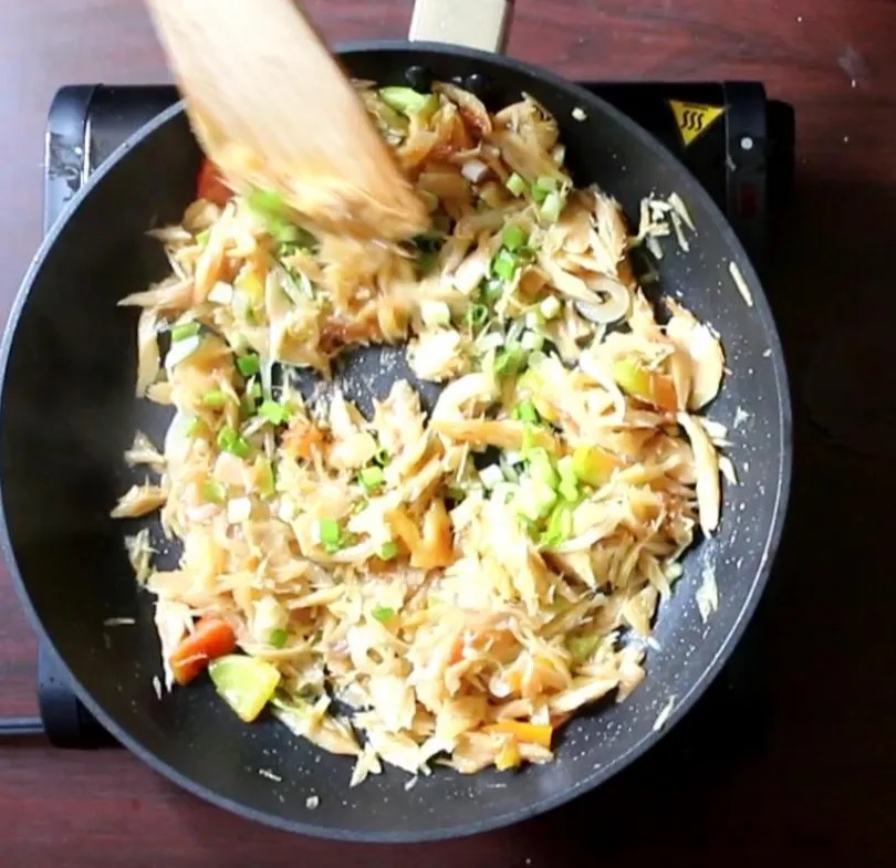 Saltfish with Tomatoes - Guyanese Recipe